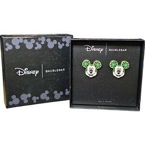 Disney X BAUBLEBAR Halloween Glow in the Dark Spiderweb Mickey Mouse Earrings